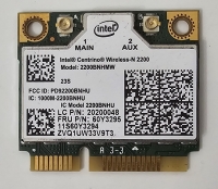 Wi-Fi модуль Intel Centrino Wireless-N 2200 (2,4 ГГц / 5 ГГц)